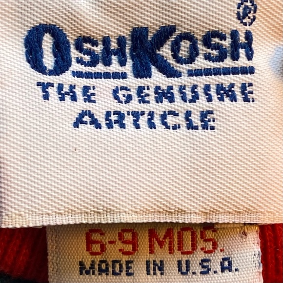 Vintage Oshkosh Blue and Red Apple Bear Romper - Picture 8 of 14